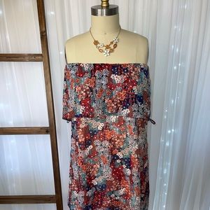 🌺🌺BOGO🌺🌺Vici Sheer Floral Tiered Dress-BUY THE DRESS GET THE NECKLACE!